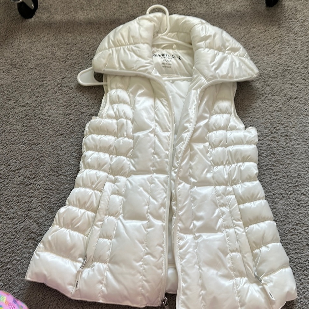 Kenneth Cole White Puffer Vest XS